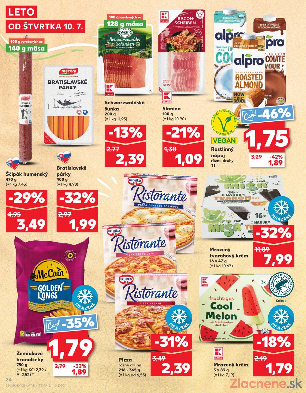 Leták Kaufland - Kaufland 10.7. - 16.7. - Kaufland Prievidza (Necpaly) - strana 24