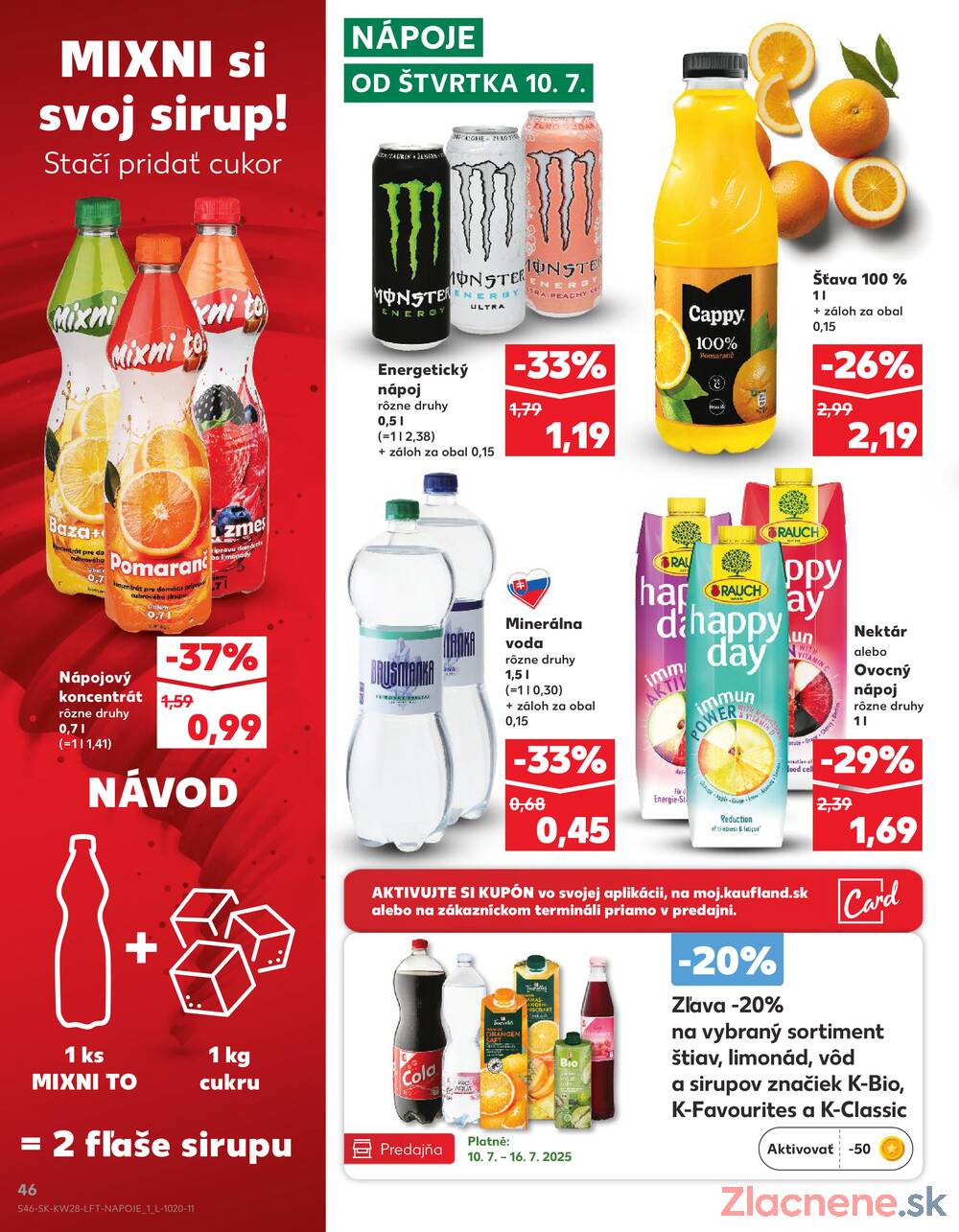 Leták Kaufland - Kaufland 10.7. - 16.7. - Kaufland Prešov - Sídlisko 3 - strana 46