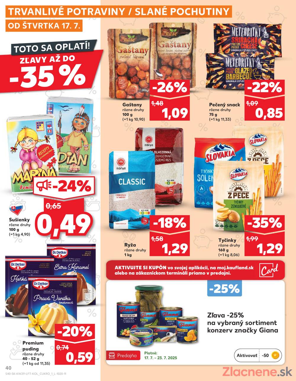 Leták Kaufland - Kaufland 17.7. - 23.7. - Kaufland Lučenec - strana 40