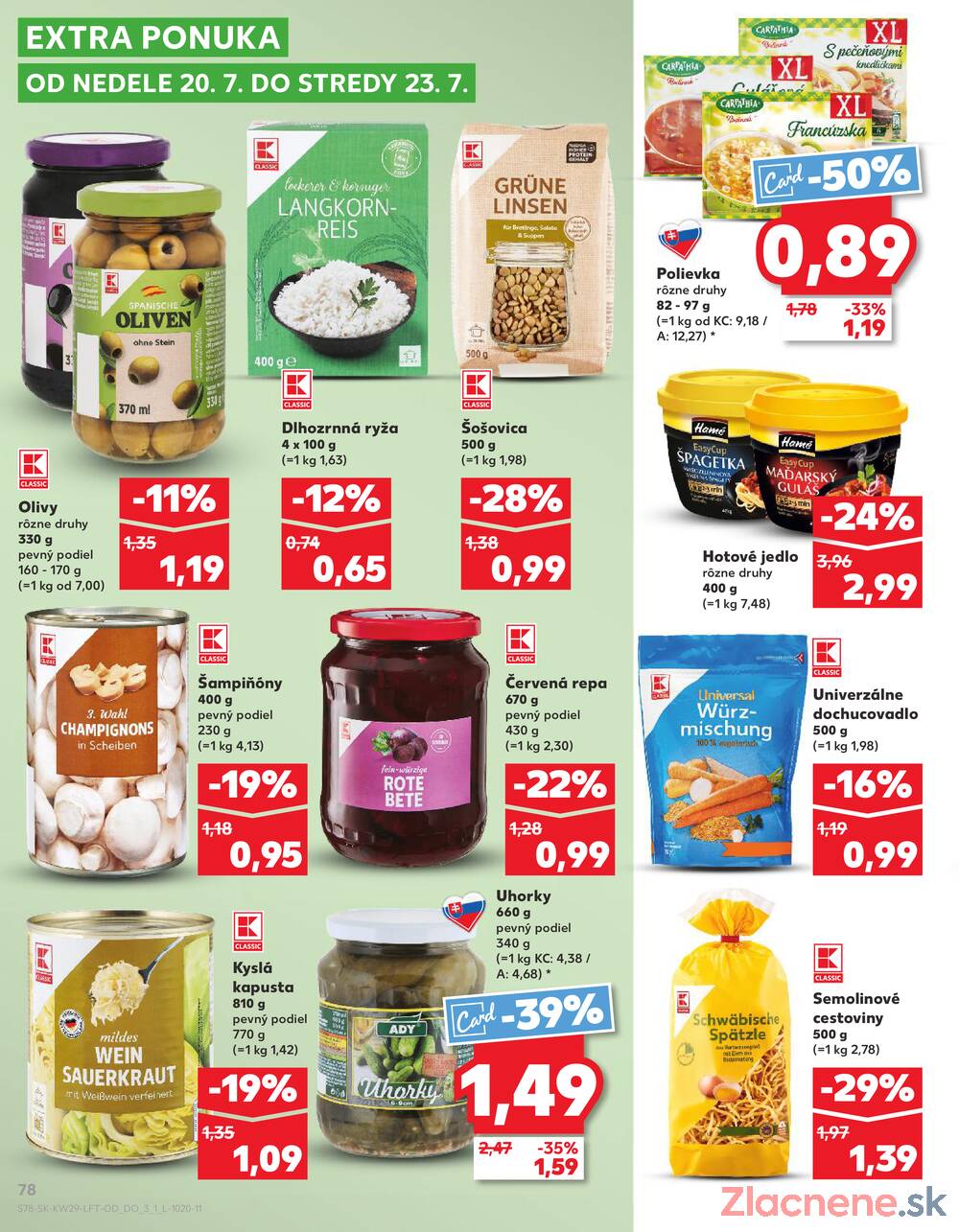 Leták Kaufland - Kaufland 17.7. - 23.7. - Kaufland Svidník - strana 78