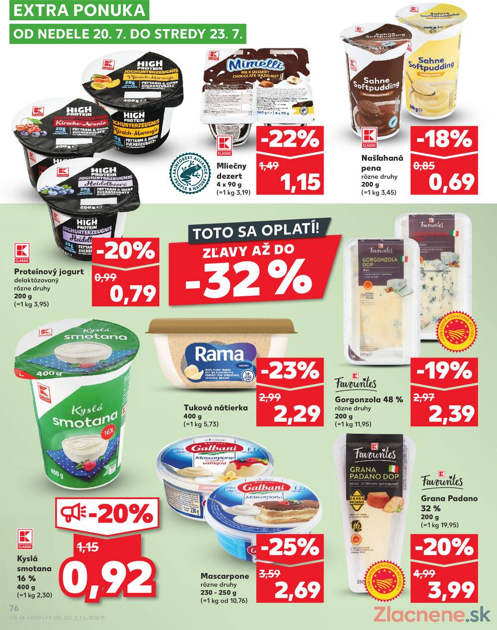 Leták Kaufland - Kaufland 17.7. - 23.7. - Kaufland Trnava - Trstínska cesta - strana 76