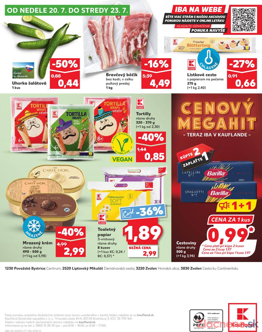 Leták Kaufland - Kaufland 17.7. - 23.7. - Kaufland Považská Bystrica - Centrum - strana 80