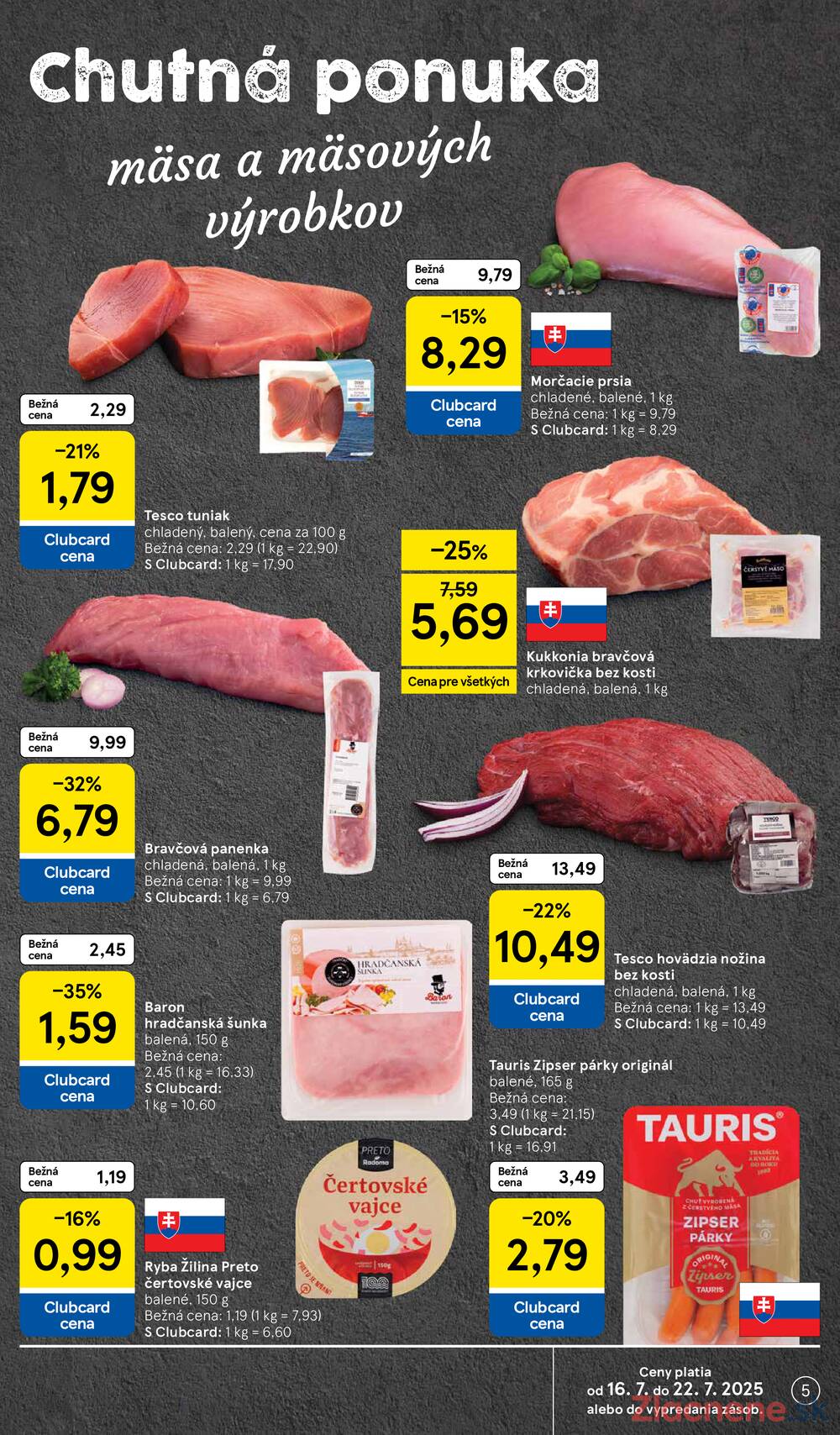Leták Tesco - Tesco supermarkety od 16.7. do 22.7.2025 - strana 5