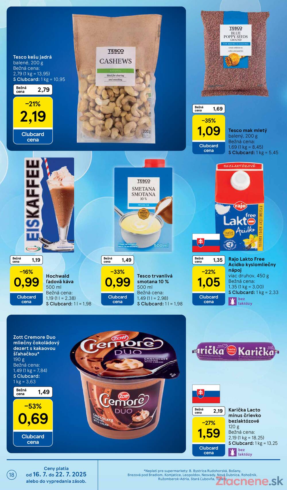 Leták Tesco - Tesco supermarkety od 16.7. do 22.7.2025 - strana 18 Leták Tesco - Tesco supermarkety od 16.7. do 22.7.2025 - strana 18