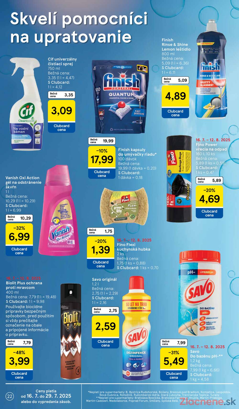 Leták Tesco - Tesco supermarkety od 16.7. do 22.7.2025 - strana 22 Leták Tesco - Tesco supermarkety od 16.7. do 22.7.2025 - strana 22