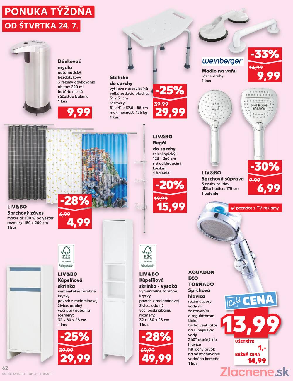 Leták Kaufland - Kaufland 24.7. - 30.7. - Kaufland Spišská Nová Ves - strana 62