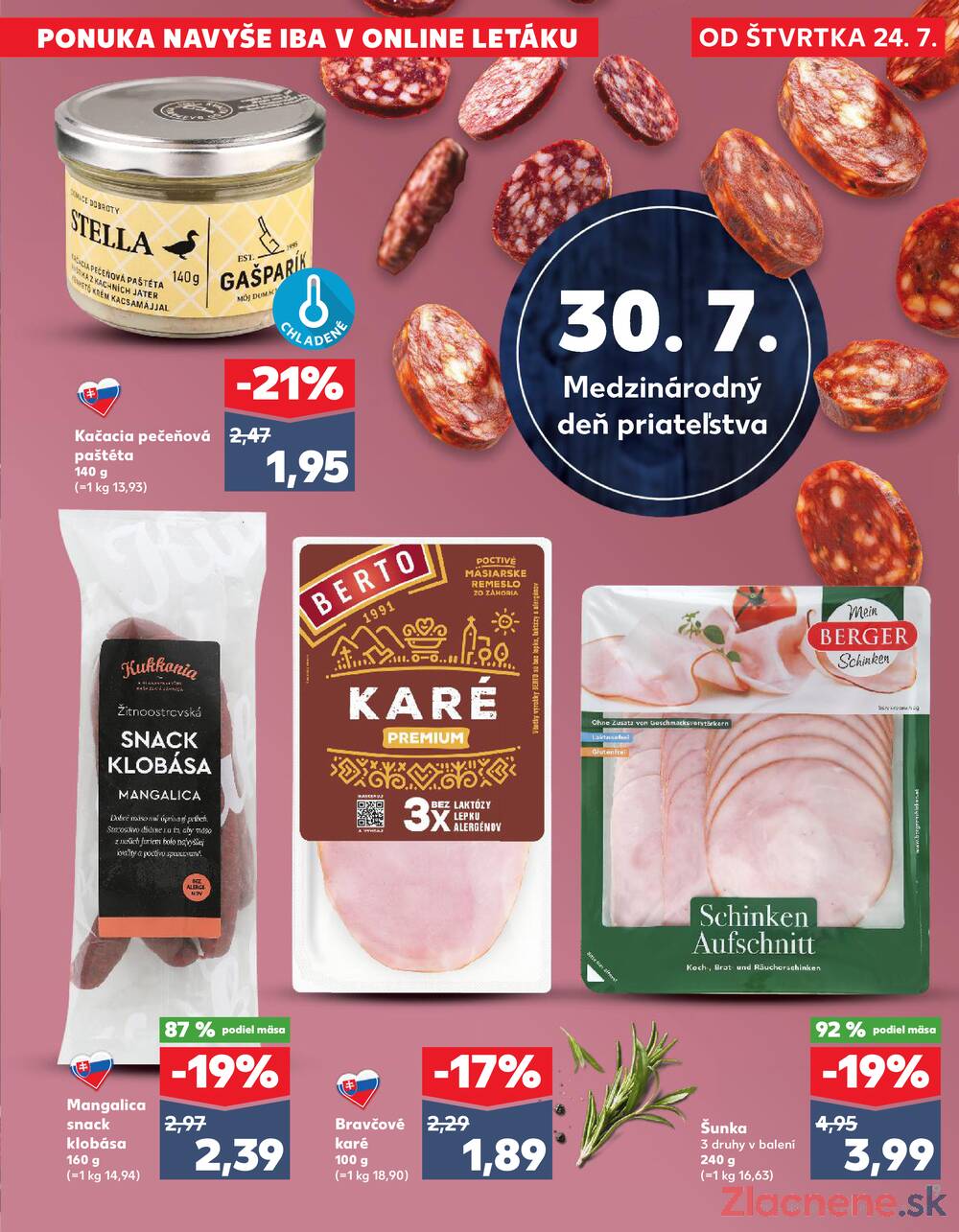 Leták Kaufland - Kaufland 24.7. - 30.7. - Kaufland Humenné - strana 19