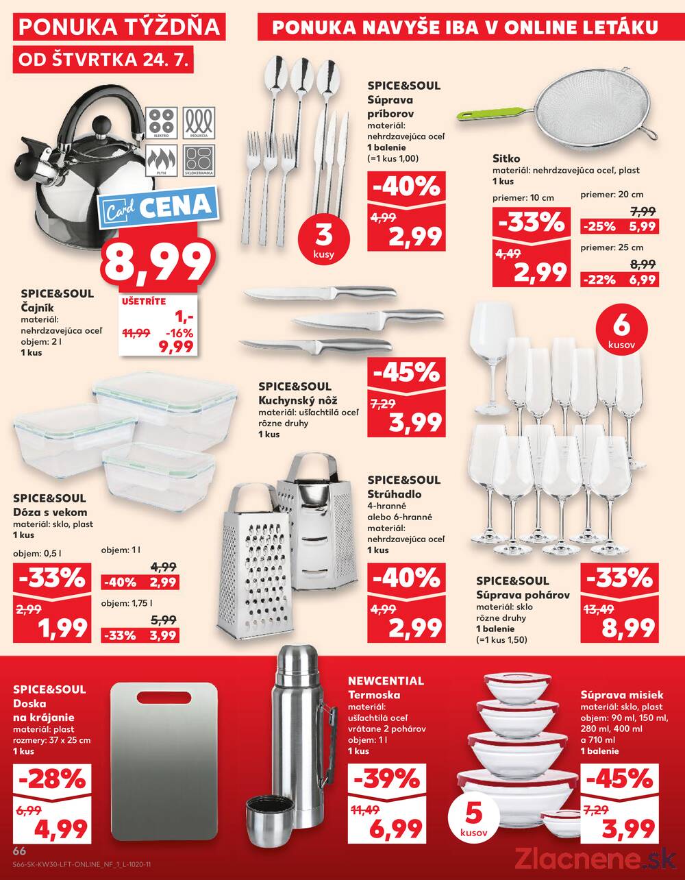 Leták Kaufland - Kaufland 24.7. - 30.7. - Kaufland Stará Ľubovňa - strana 66