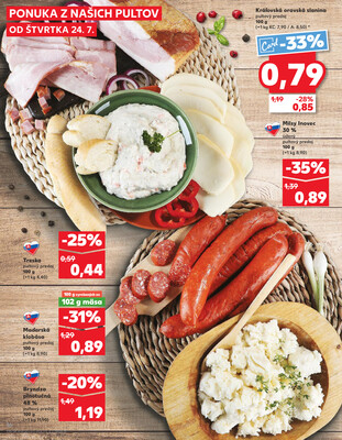 Kaufland 24.7. - 30.7. - Kaufland Stará Ľubovňa
