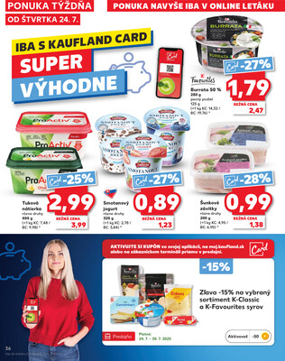 Kaufland 24.7. - 30.7. - Kaufland Stará Ľubovňa