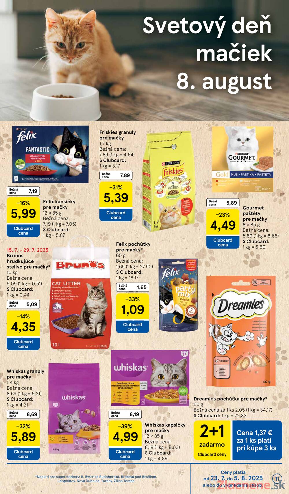 Leták Tesco - Tesco supermarkety od 23.7. do 29.7.2025 - strana 11 Leták Tesco - Tesco supermarkety od 23.7. do 29.7.2025 - strana 11