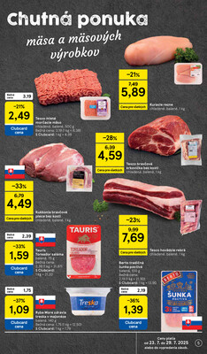 Tesco supermarkety od 23.7. do 29.7.2025