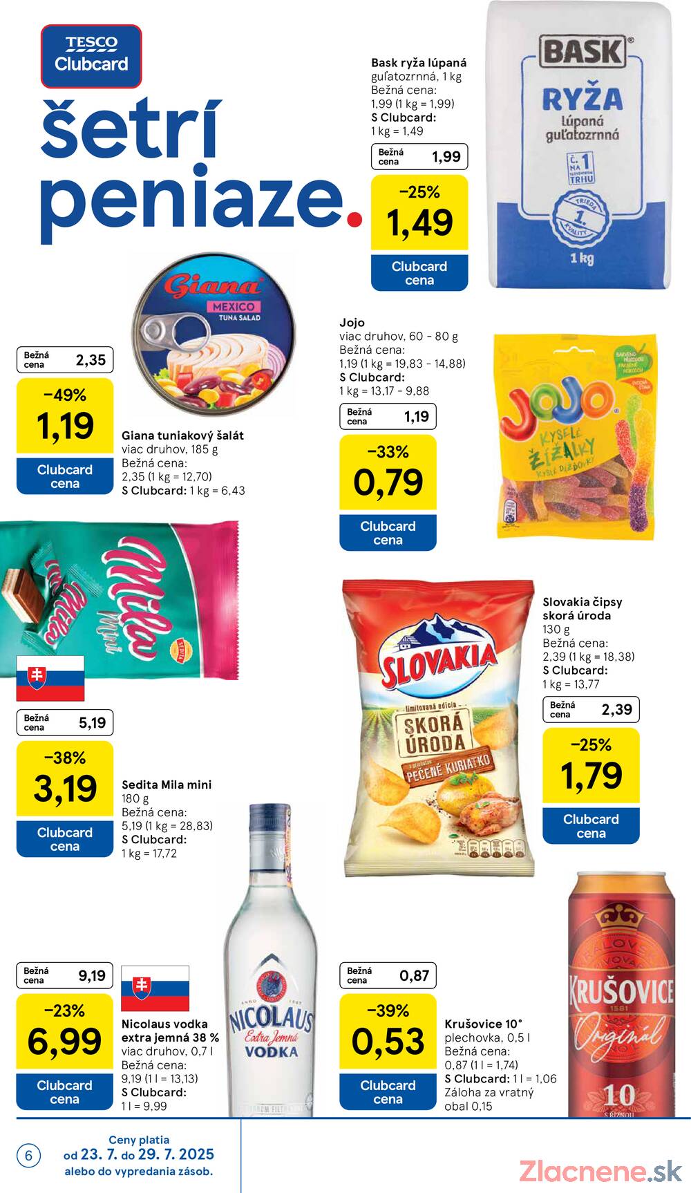 Leták Tesco - Tesco malé hypermarkety od 23.7. do 29.7.2025 - strana 6 Leták Tesco - Tesco malé hypermarkety od 23.7. do 29.7.2025 - strana 6