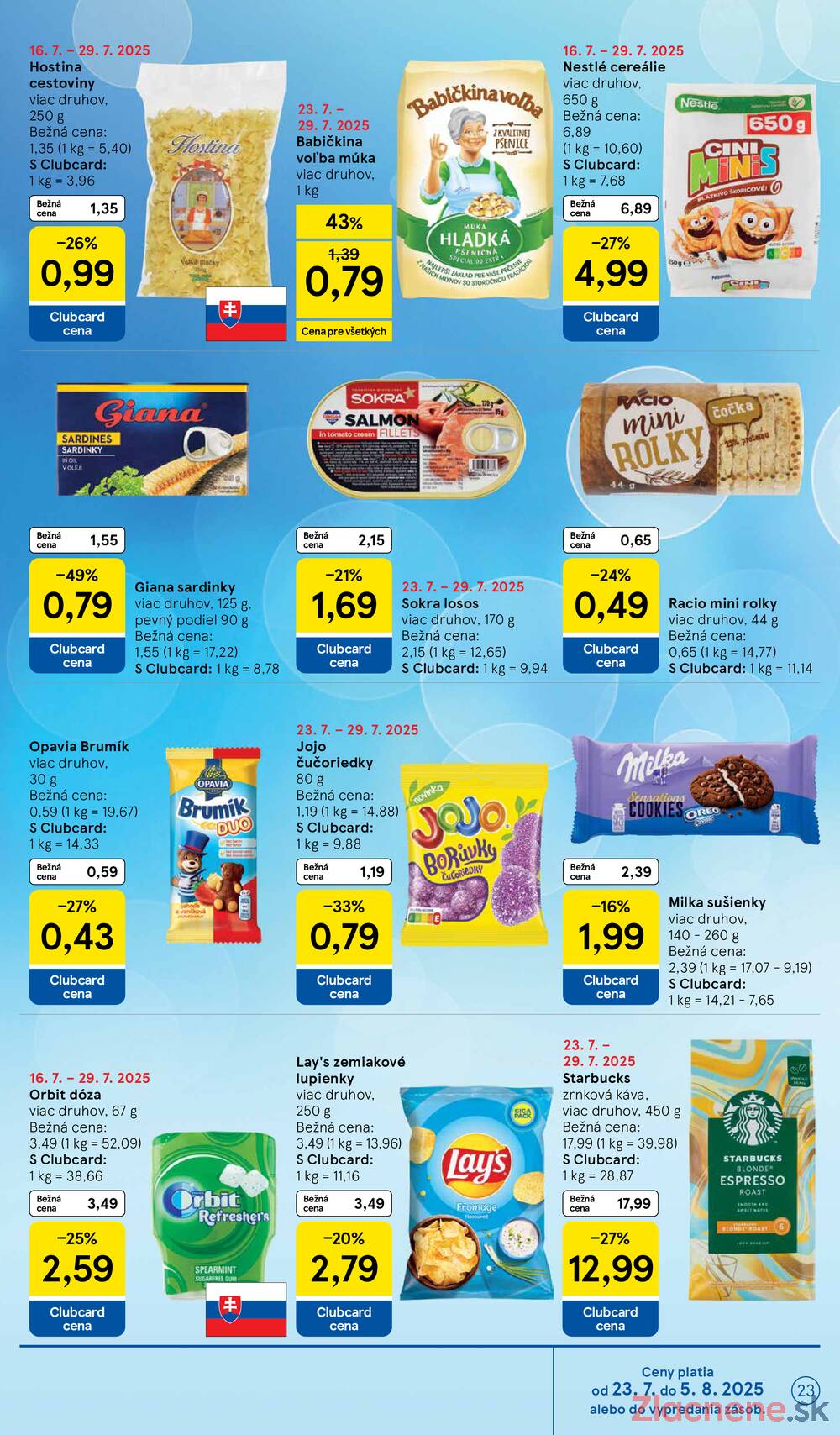 Leták Tesco - Tesco malé hypermarkety od 23.7. do 29.7.2025 - strana 23 Leták Tesco - Tesco malé hypermarkety od 23.7. do 29.7.2025 - strana 23