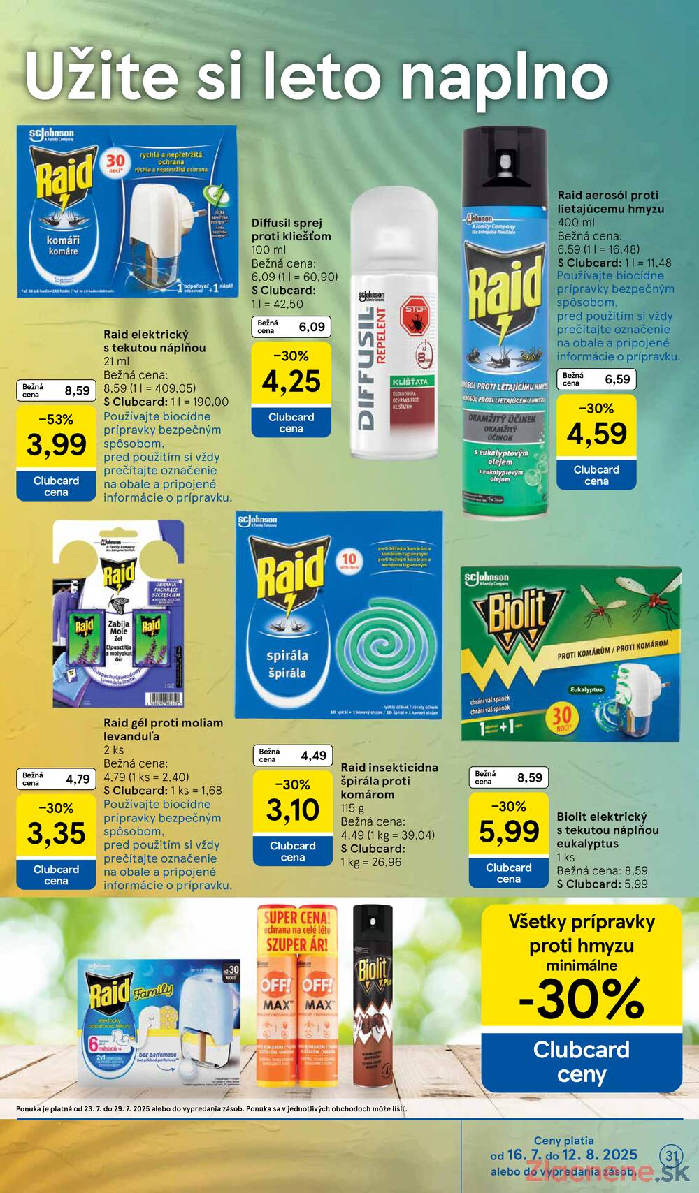 Leták Tesco - Tesco malé hypermarkety od 23.7. do 29.7.2025 - strana 31 Leták Tesco - Tesco malé hypermarkety od 23.7. do 29.7.2025 - strana 31