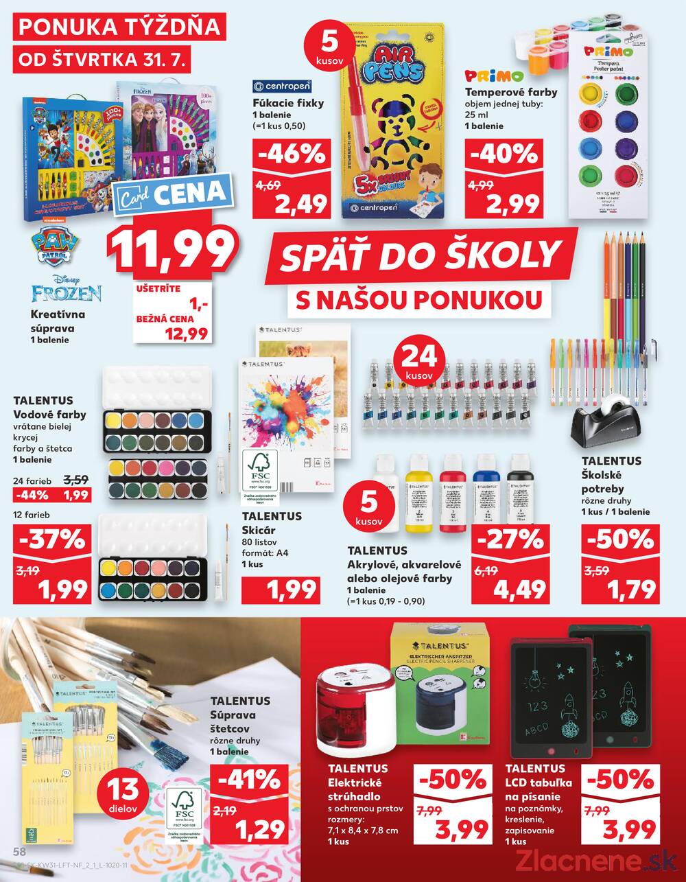 Leták Kaufland - Kaufland 31.7. - 6.8. - Kaufland Púchov - strana 58