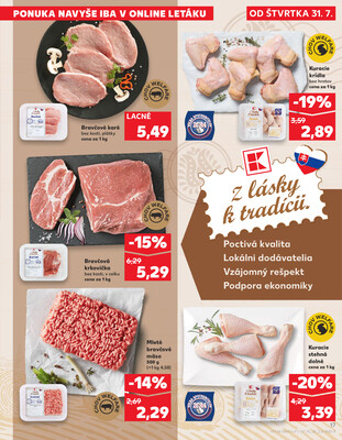 Kaufland 31.7. - 6.8. - Kaufland Púchov