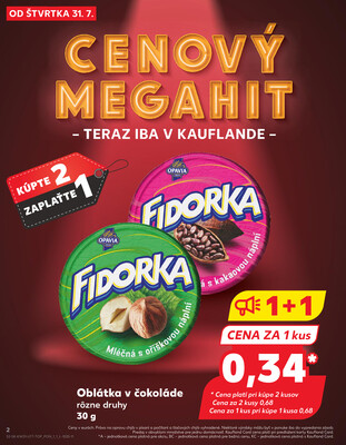 Kaufland 31.7. - 6.8. - Kaufland Hlohovec