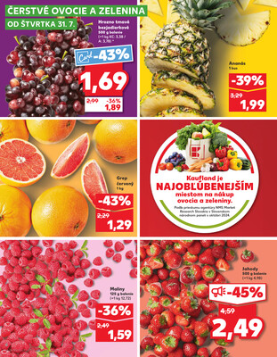Kaufland 31.7. - 6.8. - Kaufland Hlohovec