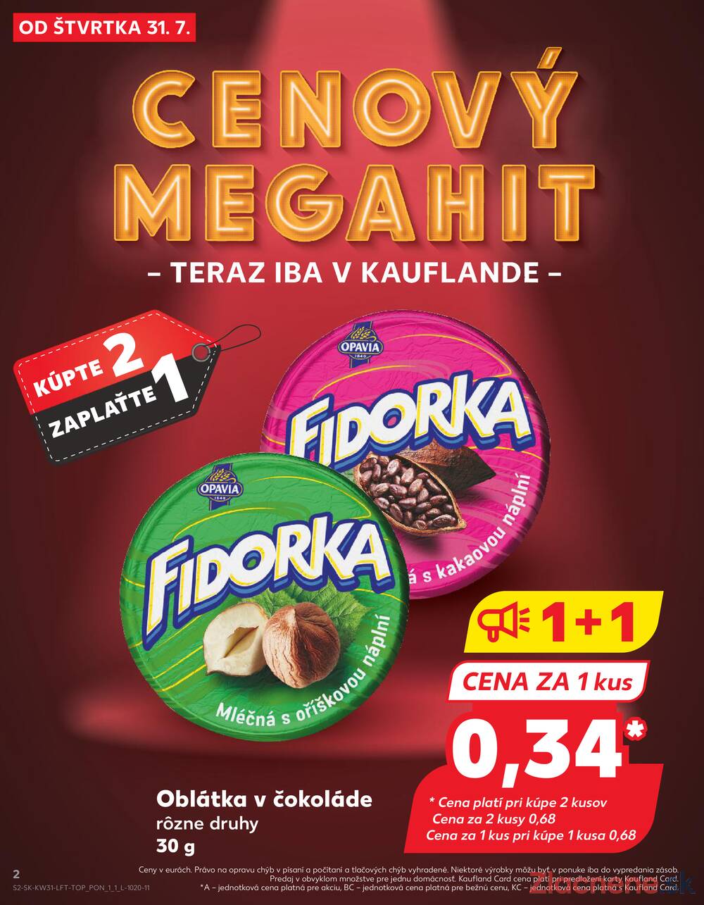 Leták Kaufland - Kaufland 31.7. - 6.8. - Kaufland Nitra - Čermáň - strana 2