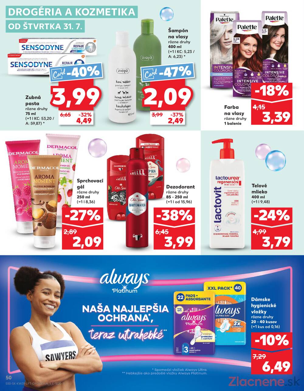 Leták Kaufland - Kaufland 31.7. - 6.8. - Kaufland Košice - Nad Jazerom - strana 50