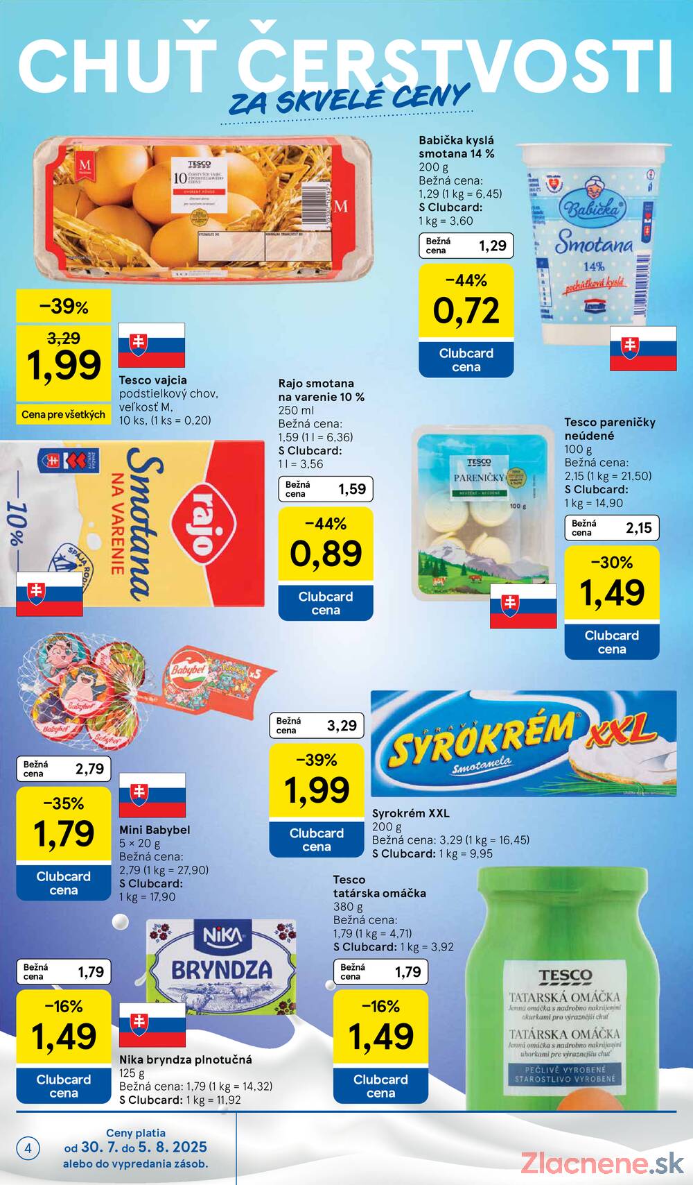 Leták Tesco - Tesco supermarkety od 30.7. do 5.8.2025 - strana 4