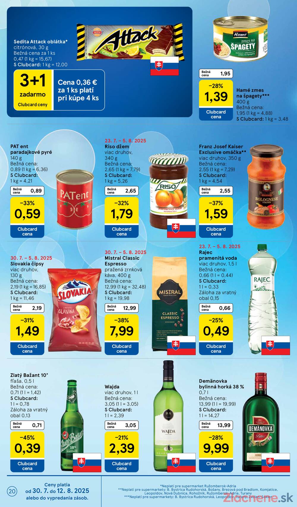 Leták Tesco - Tesco supermarkety od 30.7. do 5.8.2025 - strana 20 Leták Tesco - Tesco supermarkety od 30.7. do 5.8.2025 - strana 20