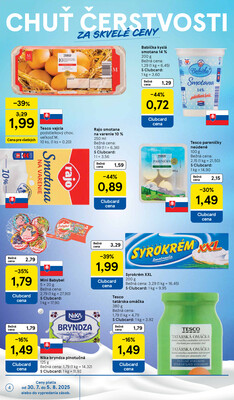Tesco supermarkety od 30.7. do 5.8.2025