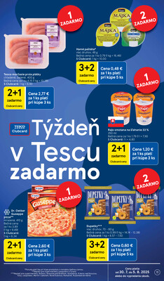 Tesco supermarkety od 30.7. do 5.8.2025