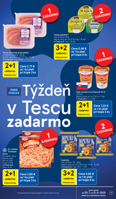 Tesco malé hypermarkety od 30.7. do 5.8.2025