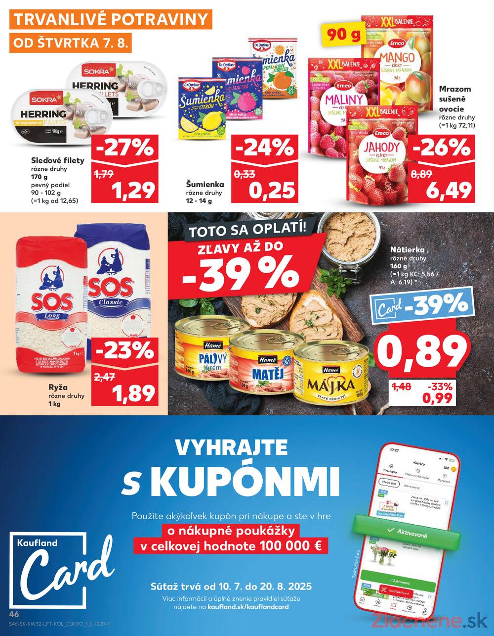 Leták Kaufland - Kaufland 7.8. - 13.8. - Kaufland Hlohovec - strana 46