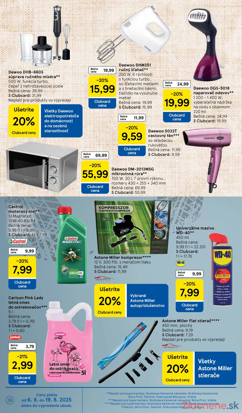 Leták Tesco - Tesco malé hypermarkety od 6.8. do 12.8.2025 - strana 36 Leták Tesco - Tesco malé hypermarkety od 6.8. do 12.8.2025 - strana 36