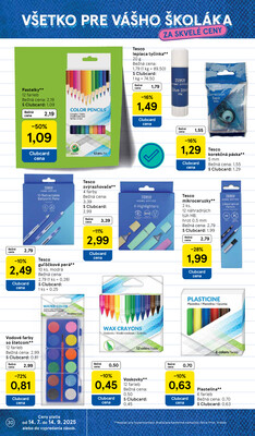 Tesco malé hypermarkety od 6.8. do 12.8.2025