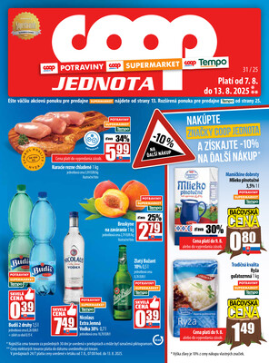 COOP Jednota Slovensko : 2 letáky