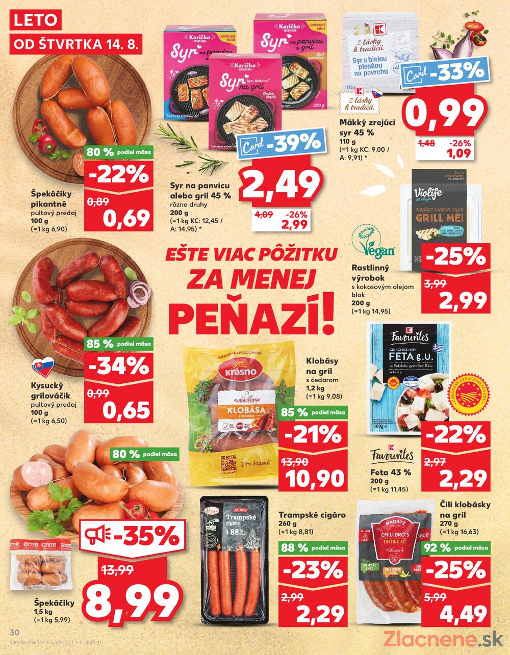 Leták Kaufland - Kaufland 14.8. - 20.8. - Kaufland Rimavská Sobota - strana 30