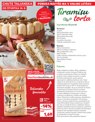Kaufland 14.8. - 20.8. - Kaufland Rimavská Sobota