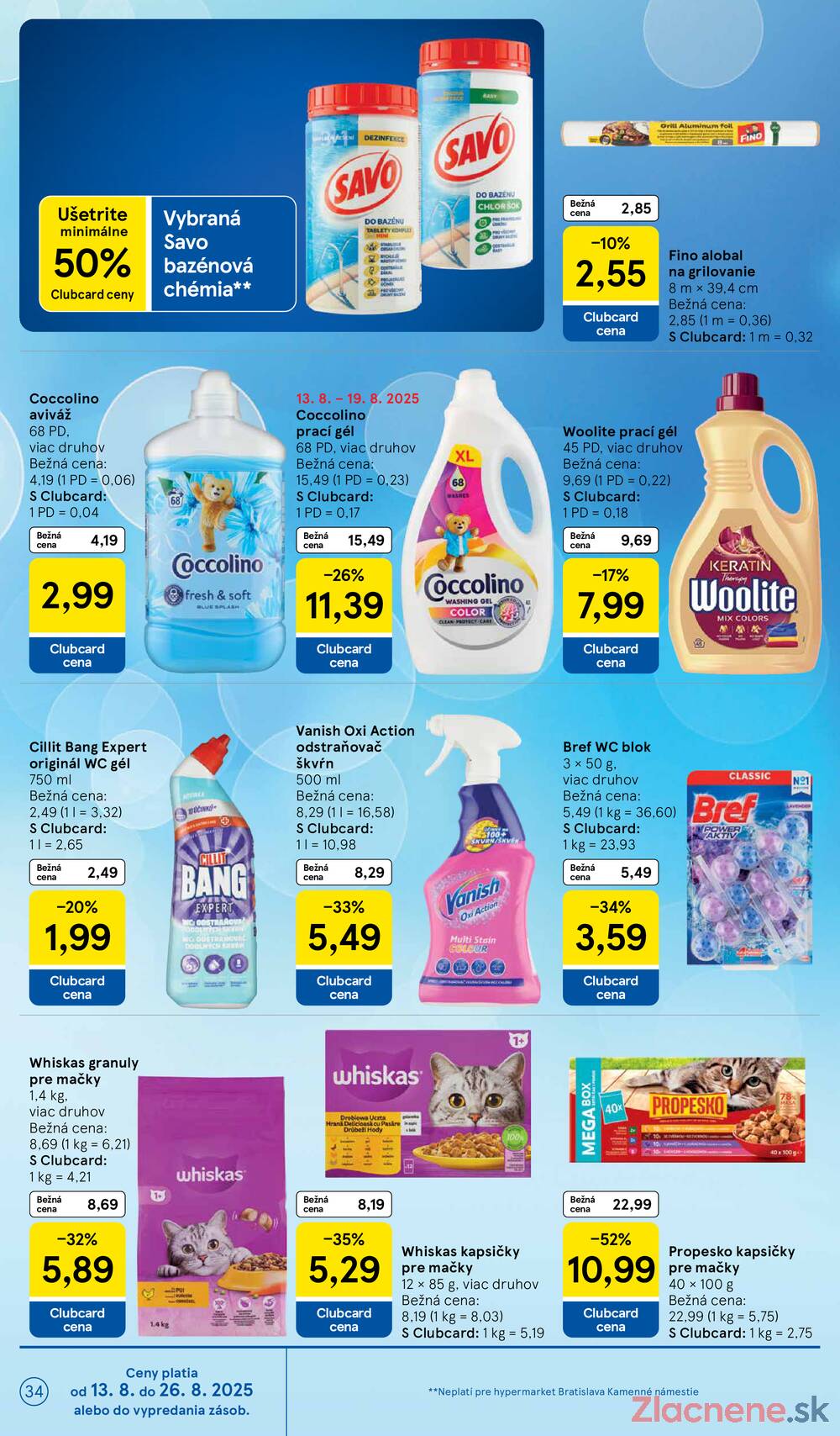 Leták Tesco - Tesco malé hypermarkety od 13.8. do 19.8.2025 - strana 34
