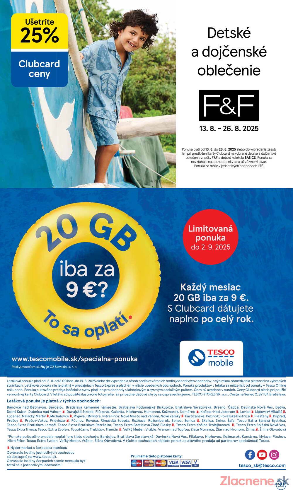 Leták Tesco - Tesco malé hypermarkety od 13.8. do 19.8.2025 - strana 39