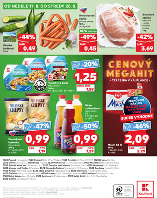 Kaufland 14.8. - 20.8. - Kaufland Rožňava