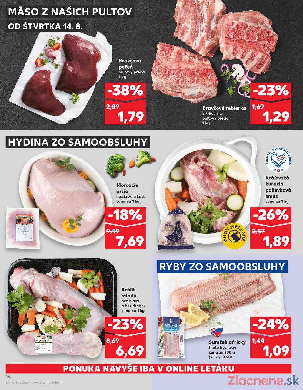 Leták Kaufland - Kaufland 14.8. - 20.8. - Kaufland Poprad - Jiřího Wolkera - strana 14