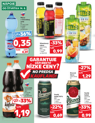 Kaufland 14.8. - 20.8. - Kaufland Bratislava Danubia – Panónska cesta