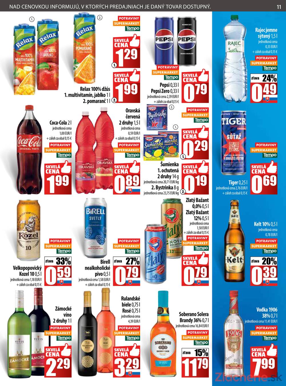 Leták COOP Jednota Slovensko - COOP do 20.8. - strana 11