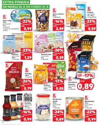 Kaufland 21.8. - 27.8. - Kaufland Bytča