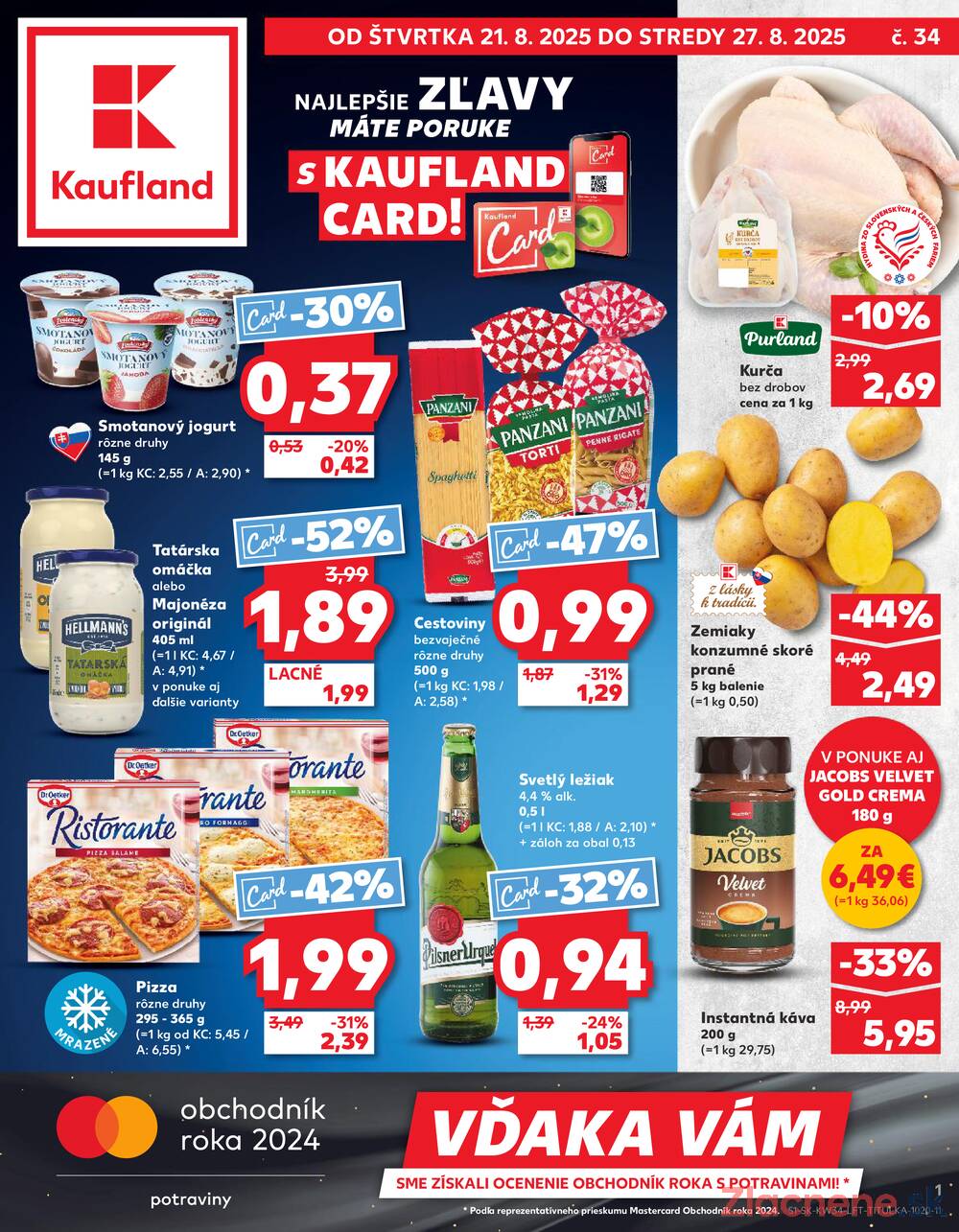 Leták Kaufland - Kaufland 21.8. - 27.8. - Kaufland Spišská Nová Ves - strana 1