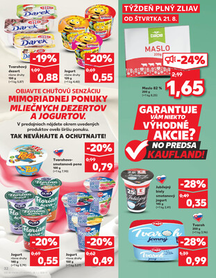 Kaufland 21.8. - 27.8. - Kaufland Spišská Nová Ves