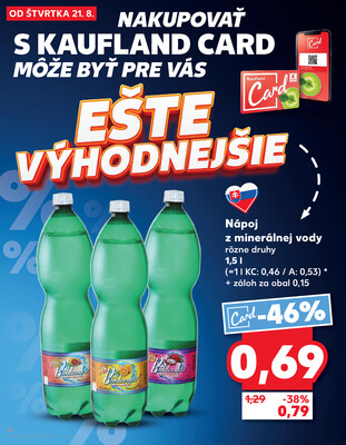 Kaufland 21.8. - 27.8. - Kaufland Vranov nad Topľou