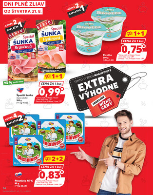 Kaufland 21.8. - 27.8. - Kaufland Vranov nad Topľou