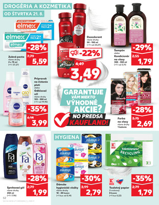 Kaufland 21.8. - 27.8. - Kaufland Vranov nad Topľou