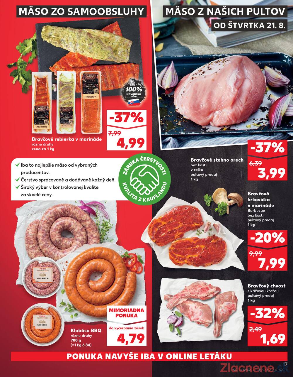 Leták Kaufland - Kaufland 21.8. - 27.8. - Kaufland Stará Ľubovňa - strana 17