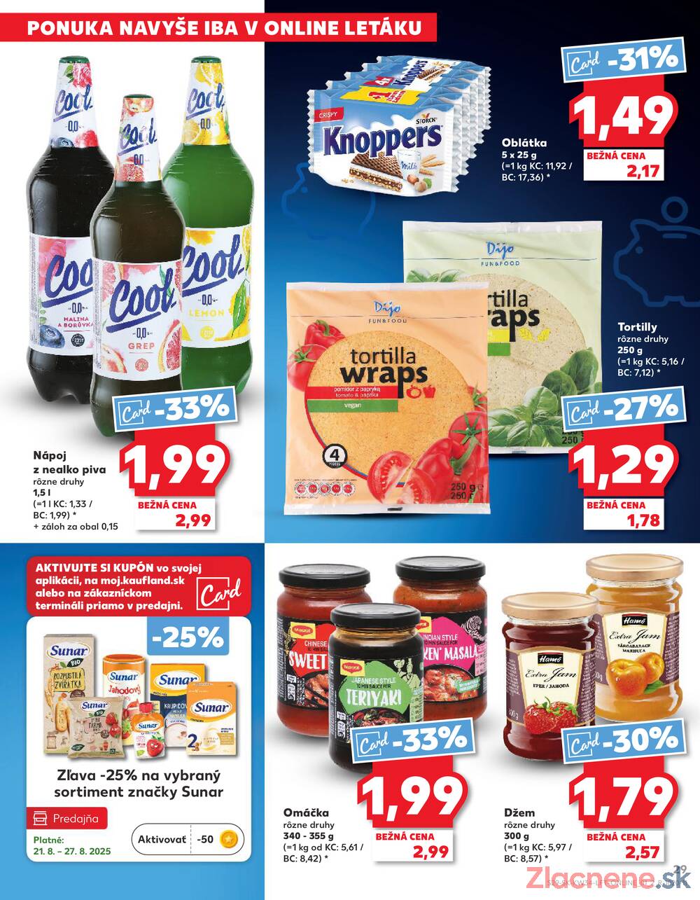 Leták Kaufland - Kaufland 21.8. - 27.8. - Kaufland Stará Ľubovňa - strana 29
